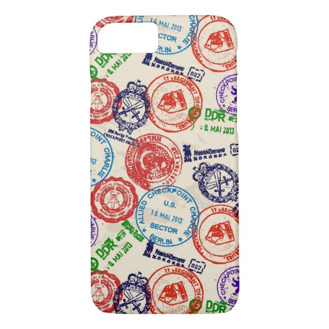 Texture with real stamps. Case-Mate iPhone case (Back)