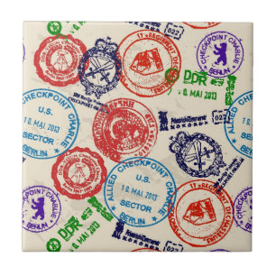 Texture with real stamps. tile