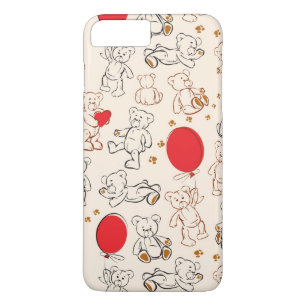 Texture With Teddy Bears Case-Mate iPhone Case