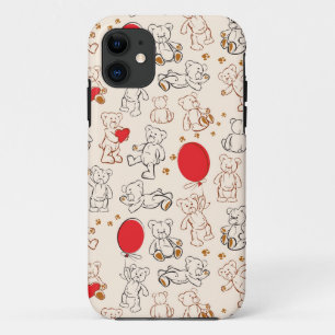 Texture With Teddy Bears Case-Mate iPhone Case