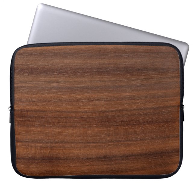 Texture wood grain structure laptop sleeve (Front)