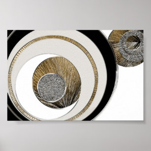 Textured Abstract 3 - Unexplained Poster