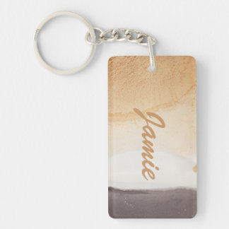 Textured background key ring