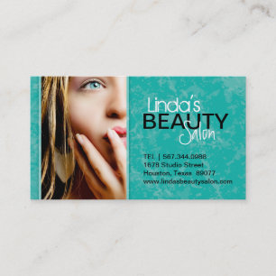 TEXTURED BEAUTY SALON BUSINESS CARD