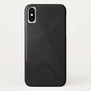Textured Black Leather Case-Mate iPhone Case