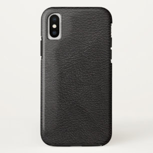 Textured Black Leather Case-Mate iPhone Case