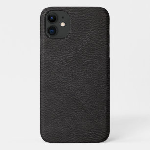 Textured Black Leather Design Case-Mate iPhone Case
