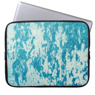 Textured blue background made of dense fabric. Con Laptop Sleeve