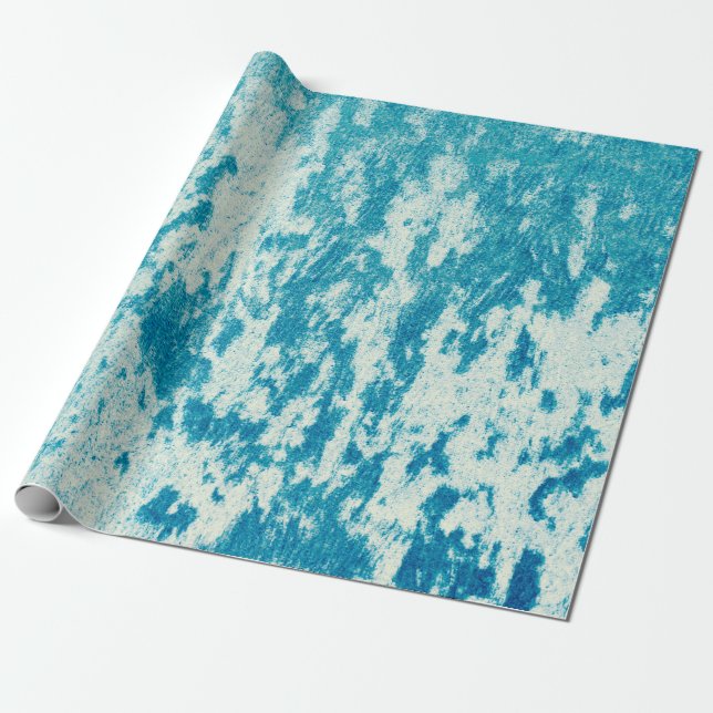 Textured blue background made of dense fabric. Con Wrapping Paper (Unrolled)