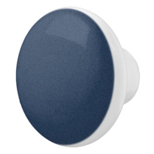 Textured Blue Ceramic Knob for Cabinets