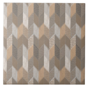 Textured Blue, Yellow, Olive Chevron. Tile
