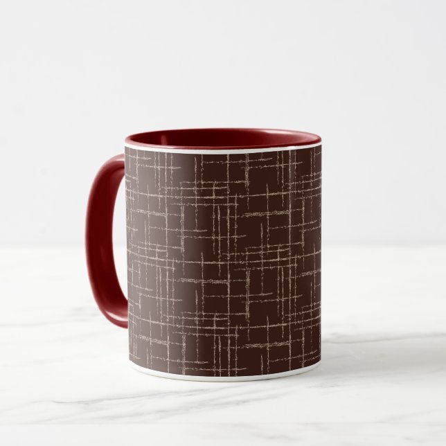 Textured brown.  mug (Front Left)