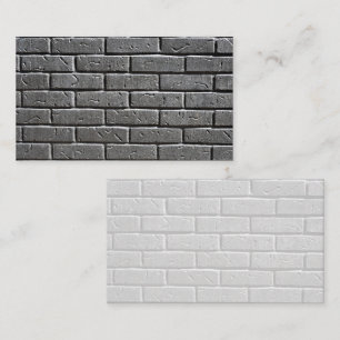 Textured Charcoal Brick Wall  Business Card