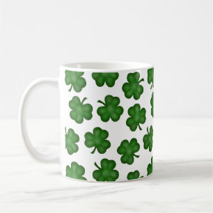 Textured Clovers Coffee Mug