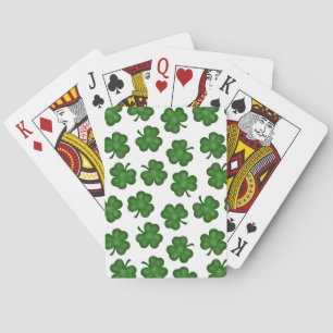Textured Clovers Playing Cards