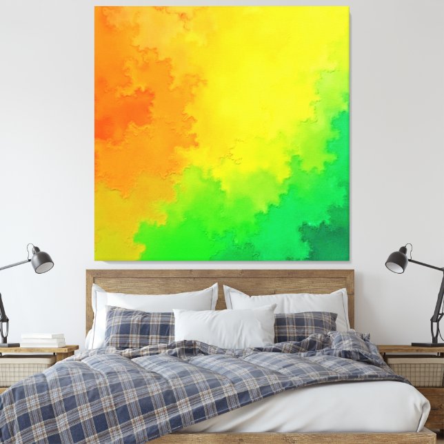 Textured Colour Blend Canvas Print (Insitu(Bedroom))