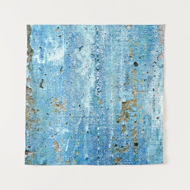 Textured concrete wall, rust stains. tapestry (Front)