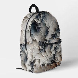 Textured Crackle Contemporary Abstract Printed Backpack