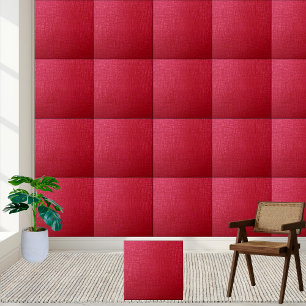 Textured Crimson Ceramic Tile