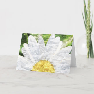 Textured Daisy Greeting Card