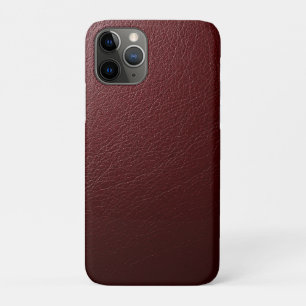 Textured Dark Red Leather Case-Mate iPhone Case