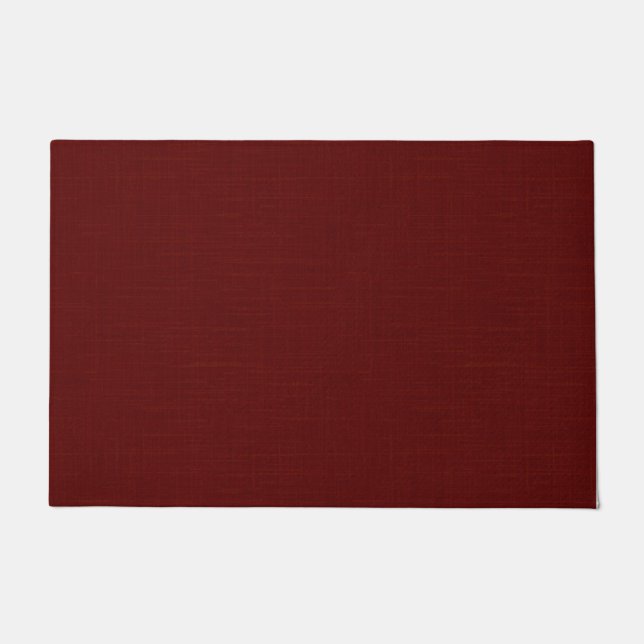Textured dark red, red-brown.  doormat (Front)