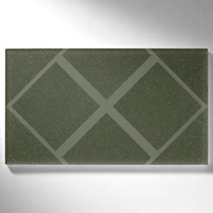 Textured Diamond Moss Green Name Tag