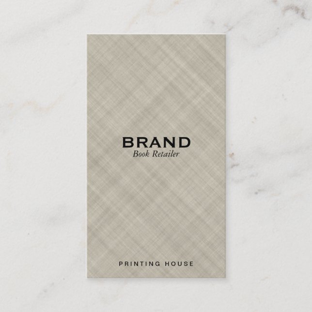 Textured Fabric Business Card (Front)