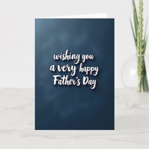 Textured Fathers Day Wishes Card
