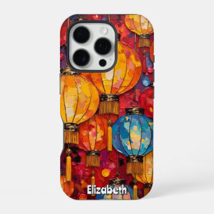Textured Floral Lattice iPhone 16 Pro Case