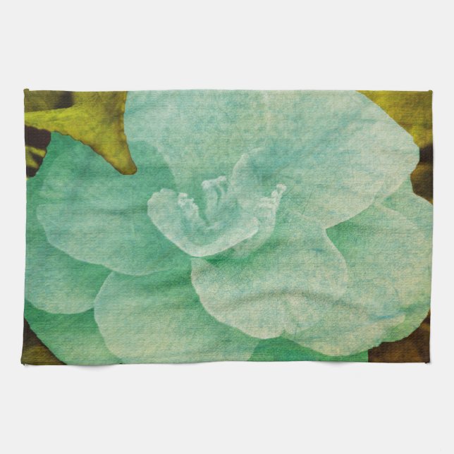 Textured Flower by Shirley Taylor Tea Towel (Horizontal)