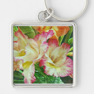 Textured Gladiola Key Ring