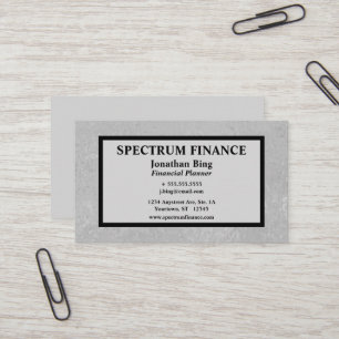 Textured Gray and Black Luxurious Business Card