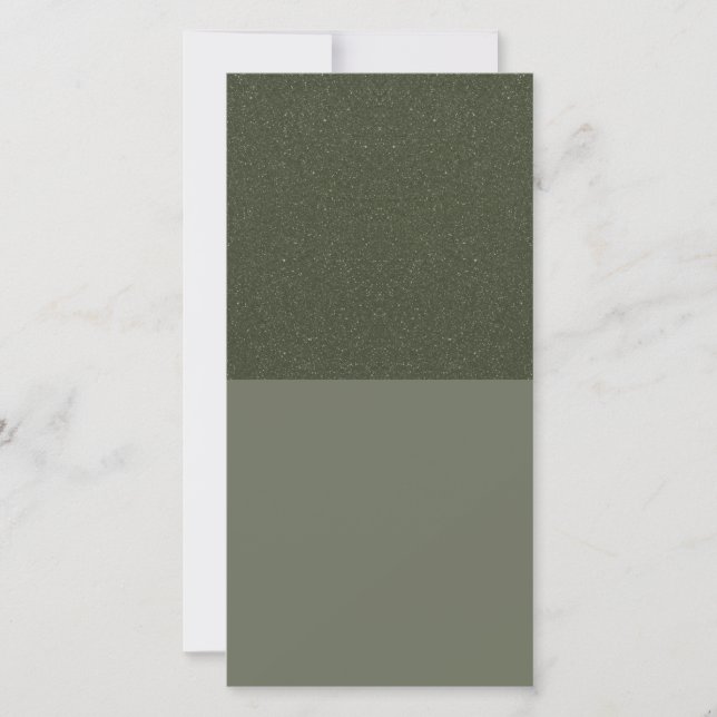 Textured Green Modern Flat Card – Customisable (Front)