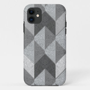 Textured grey geometric. Case-Mate iPhone case