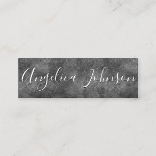Textured Grey Mini Business Card