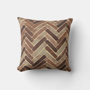 Textured Herringbone Pattern Cushion