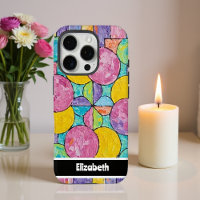 Textured Impasto Geometric Circles Smartphone