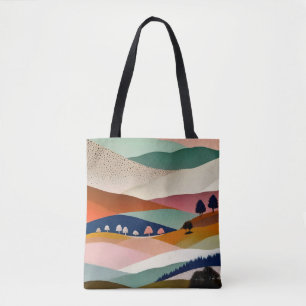 Textured Landscape Tote Bag