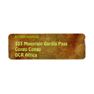 TEXTURED LEATHER BACKGROUND Return Address Labels