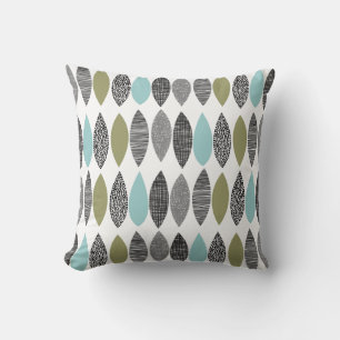 Textured Leaves 01 Cushion