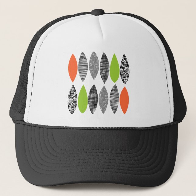 Textured Leaves 02 Trucker Hat (Front)