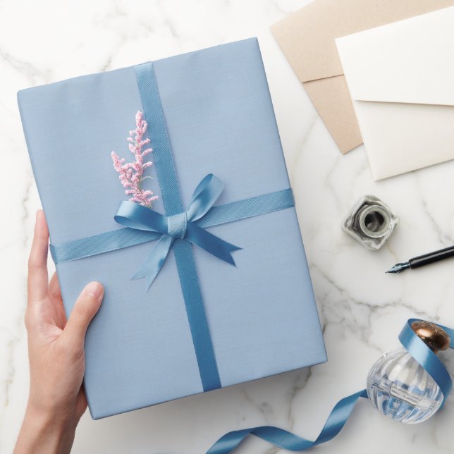 Textured Light Blue Wrapping Paper (Gifting)