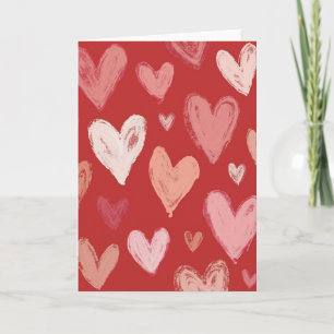 Textured Love Hearts Card