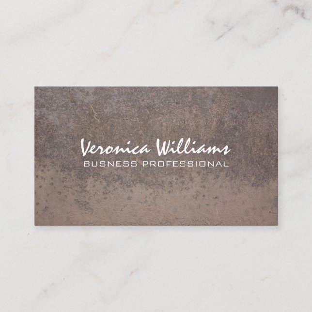 Textured Metal Business Card (Front)