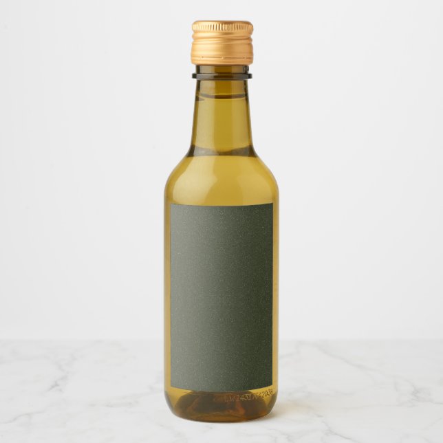 Textured Moss Green Bottle Label – Customisable (Front)