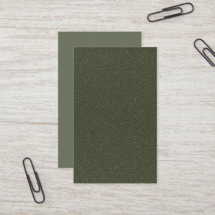 Textured Moss Green Business Card – Customisable