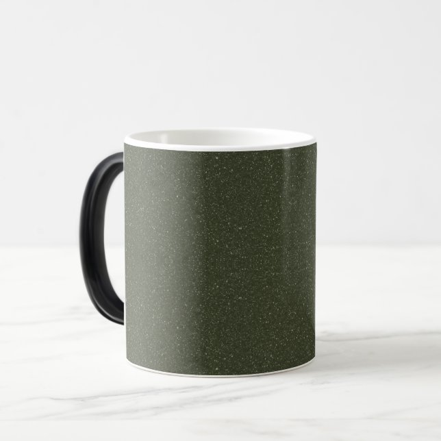 Textured Moss Green Ceramic Mug – Customisable (Front Left)