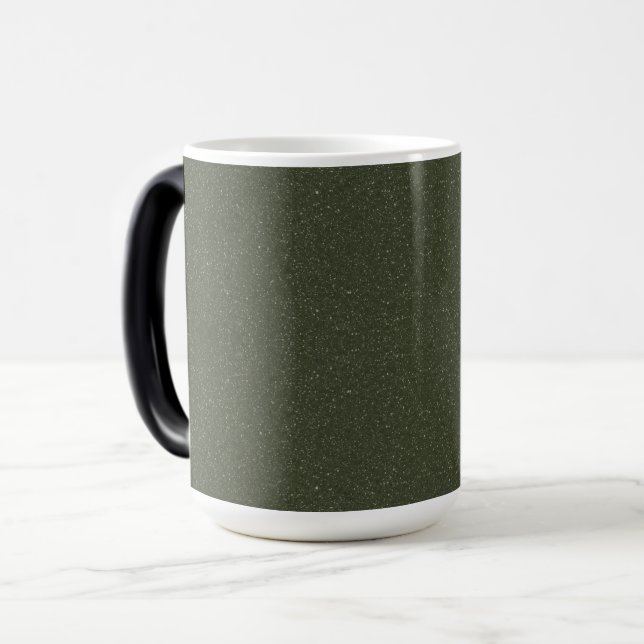 Textured Moss Green Coffee Mug – Custom (Front Left)