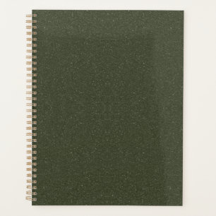 Textured Moss Green Custom Weekly Planner